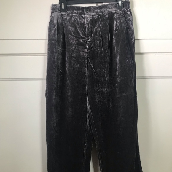 NWT Madewell Velvet Tapered Pleat Pull-On Pants - Picture 3 of 7